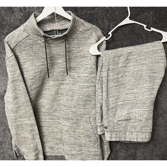 All in Motion Men's Top and Botton Set Pullover Fleece Jogger Sweats Gray Sz XL - Picture 1 of 15